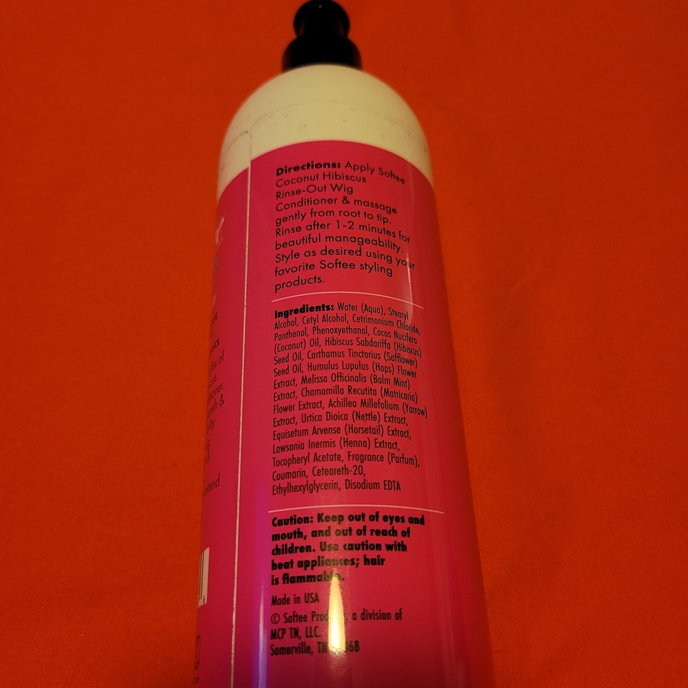 Softee Pink Rinse-Out Wig Conditioner - Picture 4 of 6